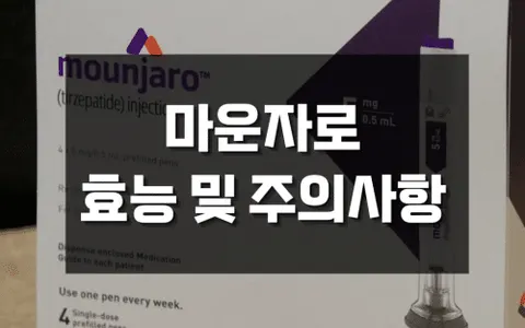당뇨 초기에 좋은 마운자로의 원리, 효능 및 사용 시 주의사항