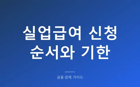 실업급여 신청, 퇴사하고 며칠째에 뭘 해야 하나? (이직확인서 확인부터 1차 실업인정일까지)
