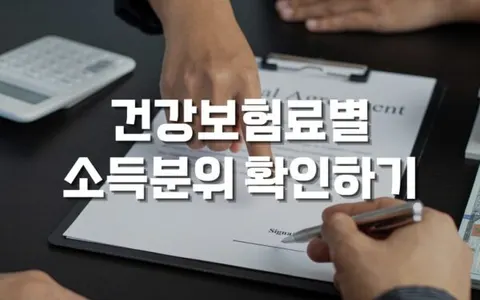 건강보험료로 소득분위 30초 확인법, 지역·직장가입자 총정리
