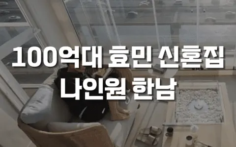 나인원 한남이 뭐길래? 효민 신혼집으로 다시 주목받는 한남동 초고가 아파트 완전 분석