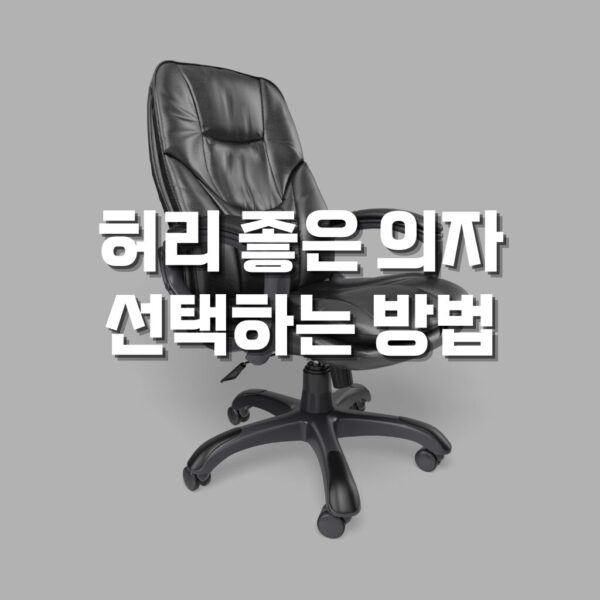 허리 건강에 좋은 의자 추천 제품 올바른 의자 선택 기준과 가격별 의자 추천 - 생활에 더하다