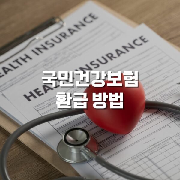 국민건강보험 환급 방법