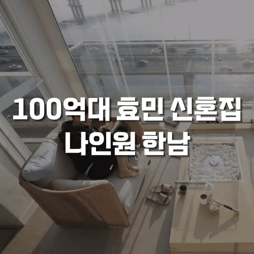 효민 신혼집 나인원 한남